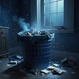 Overflowing Wastebasket
