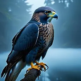 Perched Falcon
