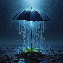 Rain-soaked Earth