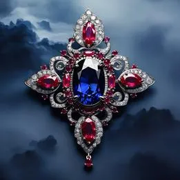 Ruby Brooch