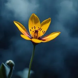 Rustling Amber Flower