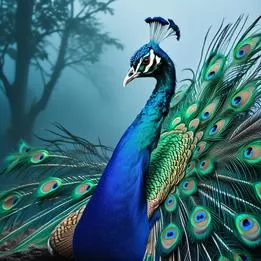 Strutting Peacock