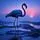 Sunset Flamingo