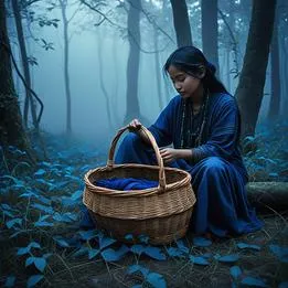 Woven Hide Basket